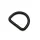 D-Ring für 25mm Band - Schwarz matt