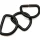 D-Ring für 25mm Band - Schwarz matt