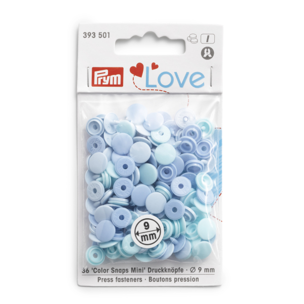 Prym Love Color Snaps Mini T3 hellblau-mint