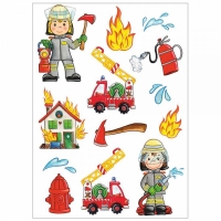 Safuri Bügelmotive Minis auf Bogen Feuerwehr