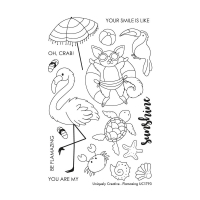 Uniquely Creative Clear Stamp Set Flamazing
