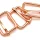 Versteller doppelt für 25 mm Band Rosegold