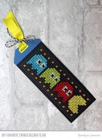 My favorite things Stanzschablone - Cross-Stitch Chrützlistich Buchzeichen