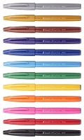 Pentel Brush Sign Pen Pinselstift Blau