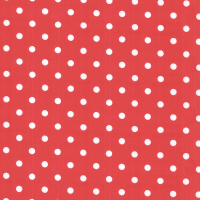 Westfalenstoffe Baumwolle Capri grosse Punkte auf rot