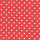 Westfalenstoffe Baumwolle beschichtet grosse Punkte weiss auf rot