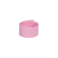 Schr&auml;gband Capri mini Punkte auf rosa
