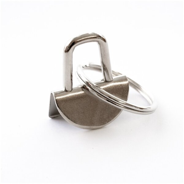 Schlüsselanhänger Klemme Rohling 20mm Silber