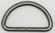 D-Ring für 40mm Band - Altsilber