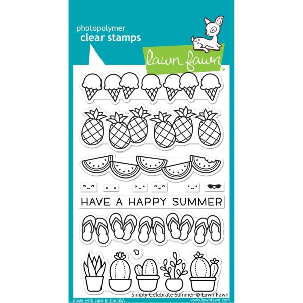 Lawn Fawn Clear Stamps Simply Celebrate Summer