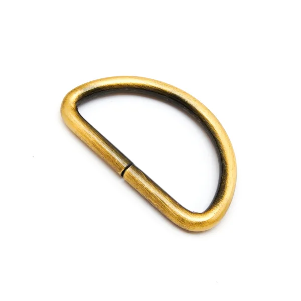 D-Ring für 40 mm Band - gebürstetes Gold