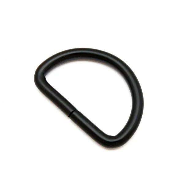 D-Ring für 30mm Band - Schwarz matt