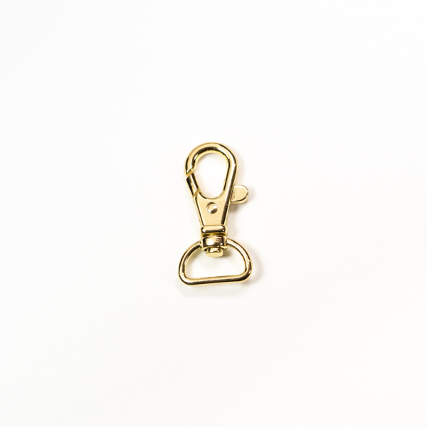 Karabiner für 15mm Band - Gold