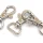 Karabiner für 15mm Band - Silber