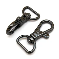 Karabiner für 15 mm Band - Gunmetal