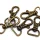 Karabiner für 15 mm Band - Altmessing