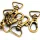 Karabiner für 15 mm Band - gebürstetes Gold