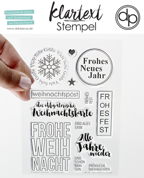 Clear Stamp Set - Weihnachtspost