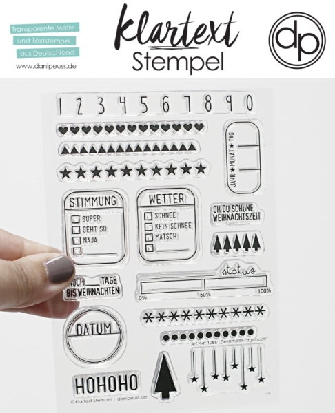 Clear Stamp Set - Dezember Tagebuch