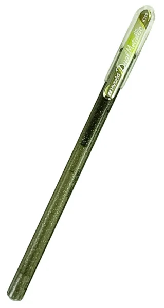 Pentel Hybrid Dual Metallic Gel Roller Silber + Kupfer/Grün