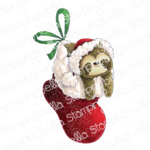 Stamping Bella Cling Stempel - Sloth In A Stocking