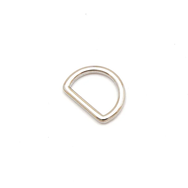 D-Ring geschlossen für 15mm Band Silber