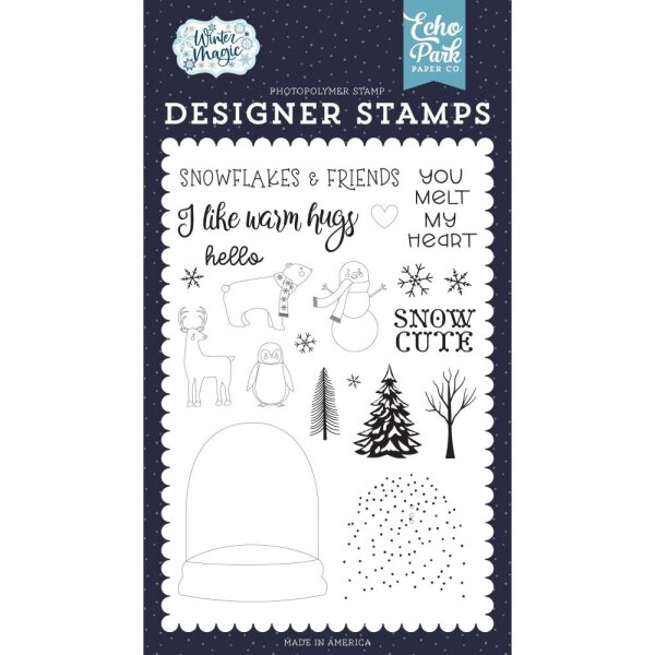 Echo Park Clear Stamp Set You Melt My Heart