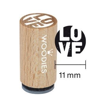 Woodies Mini Holzstempel LOVE