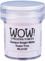 WOW! Embossingpulver Bright White Super Fine