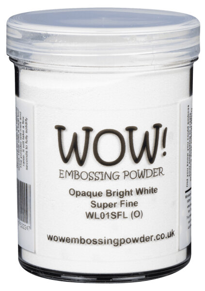 WOW! Embossingpulver Bright White Super Fine Large Jar