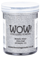 WOW! Embossingpulver Metallic Silver Ultra High Large Jar