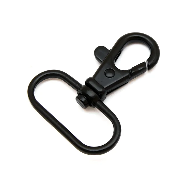 Karabiner für 30mm Band Schwarz Matt