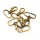 Karabiner für 30 mm Band gebürstetes Gold
