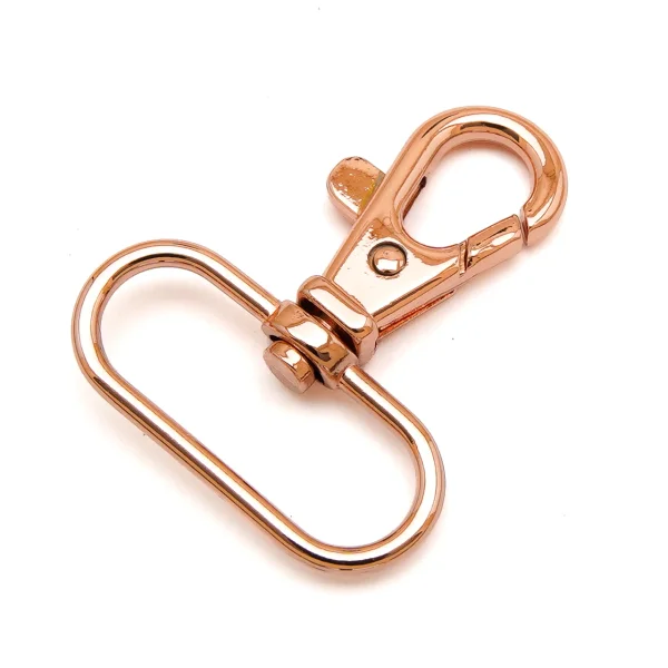 Karabiner für 30 mm Band Rosegold