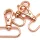 Karabiner für 30 mm Band Rosegold