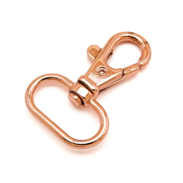 Karabiner für 25 mm Band Rosegold
