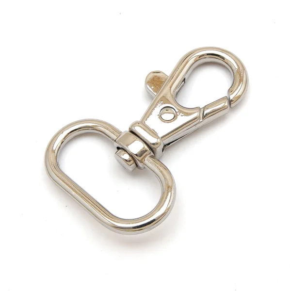 Karabiner für 25mm Band Silber