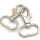 Karabiner für 25mm Band Silber