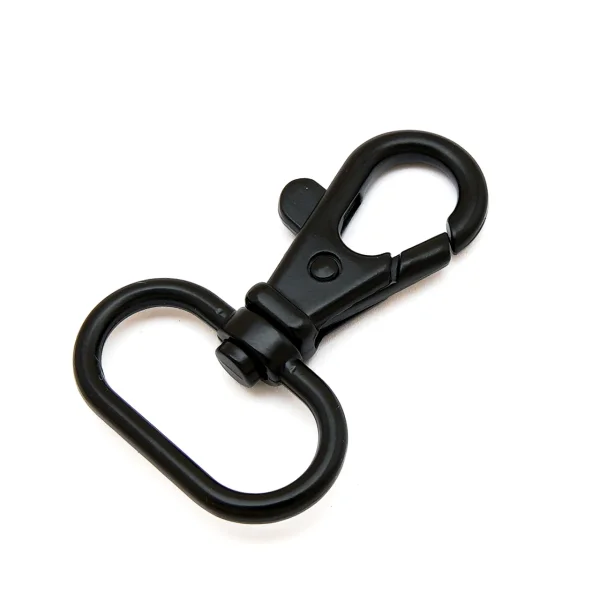Karabiner für 25mm Band schwarz Matt