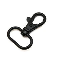 Karabiner für 25mm Band schwarz Matt