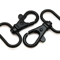 Karabiner für 25mm Band schwarz Matt