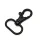 Karabiner für 25mm Band schwarz Matt