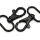 Karabiner für 25mm Band schwarz Matt