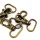 Karabiner für 25 mm Band Altmessing