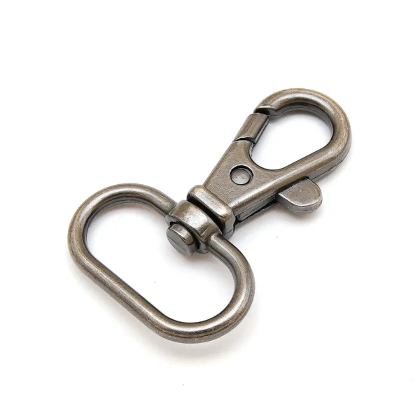 Karabiner für 25 mm Band Altsilber