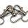 Karabiner für 25 mm Band Altsilber