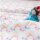 3 Wishes Fabric Baumwolle Regenbogen und Wolken Weiss