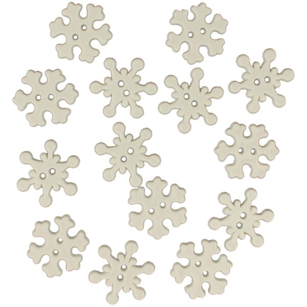 Dekoknopf Set Snowflakes