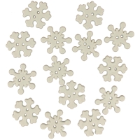 Knöpfe Set Snowflakes