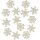 Dekoknopf Set Snowflakes